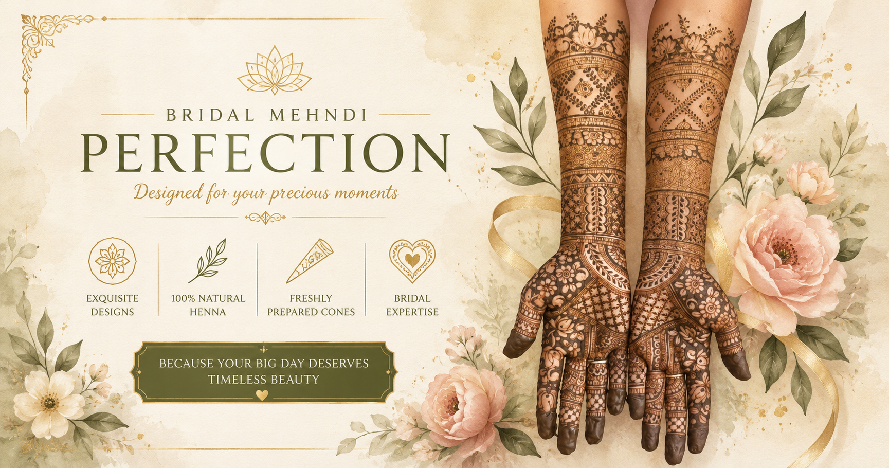 Bridal mehndi at affordable price